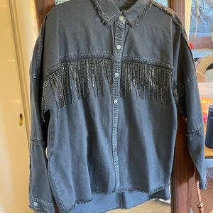 ZARA BLACK DENIM JACKET